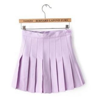 Womens Kawaii Fashion Aesthetic Pleated Tennis Skirt